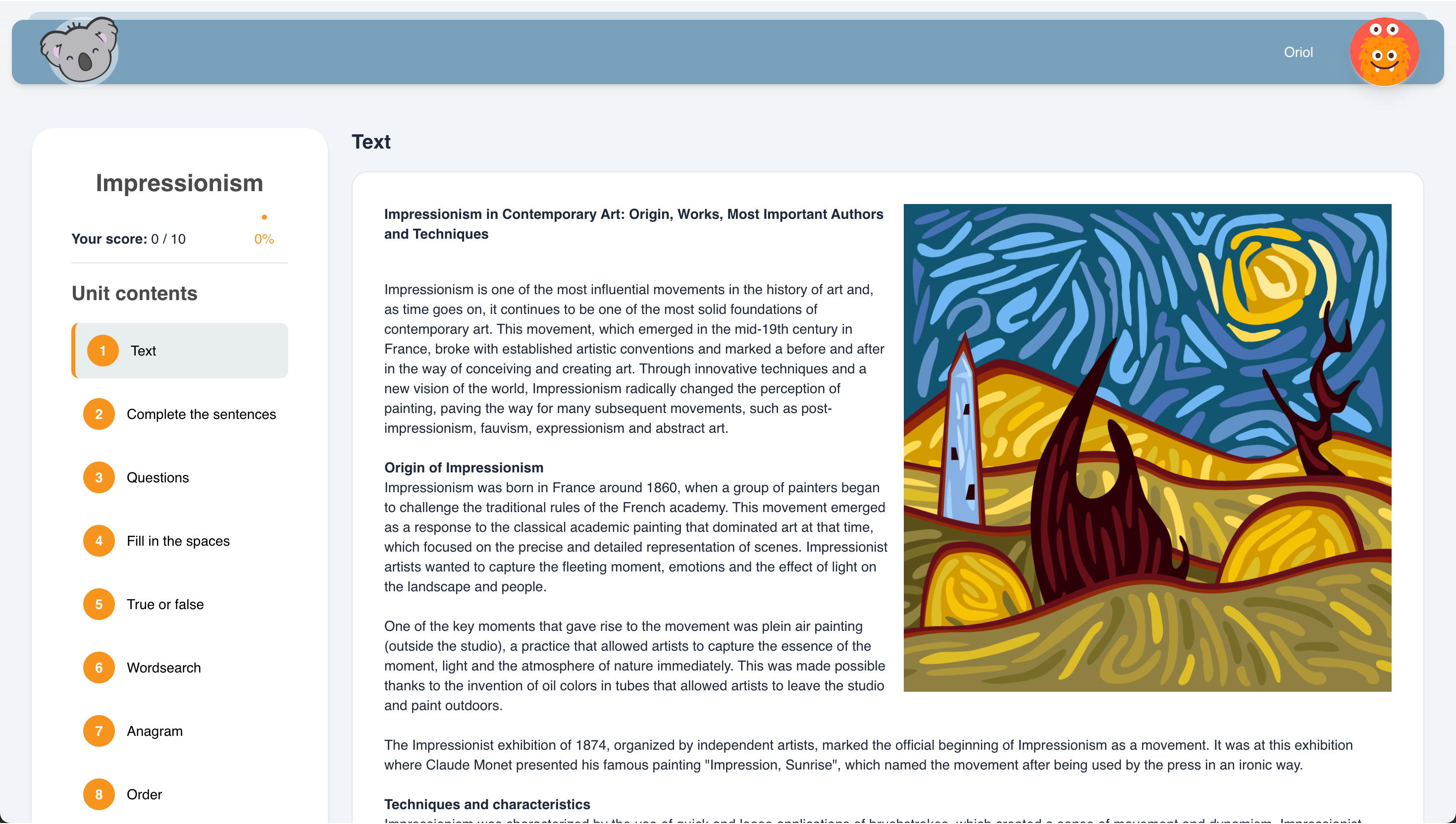 KoalaText editor screenshot (example)